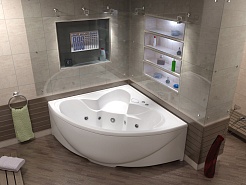 Bas Акриловая ванна Дрова 160x160 – фотография-3